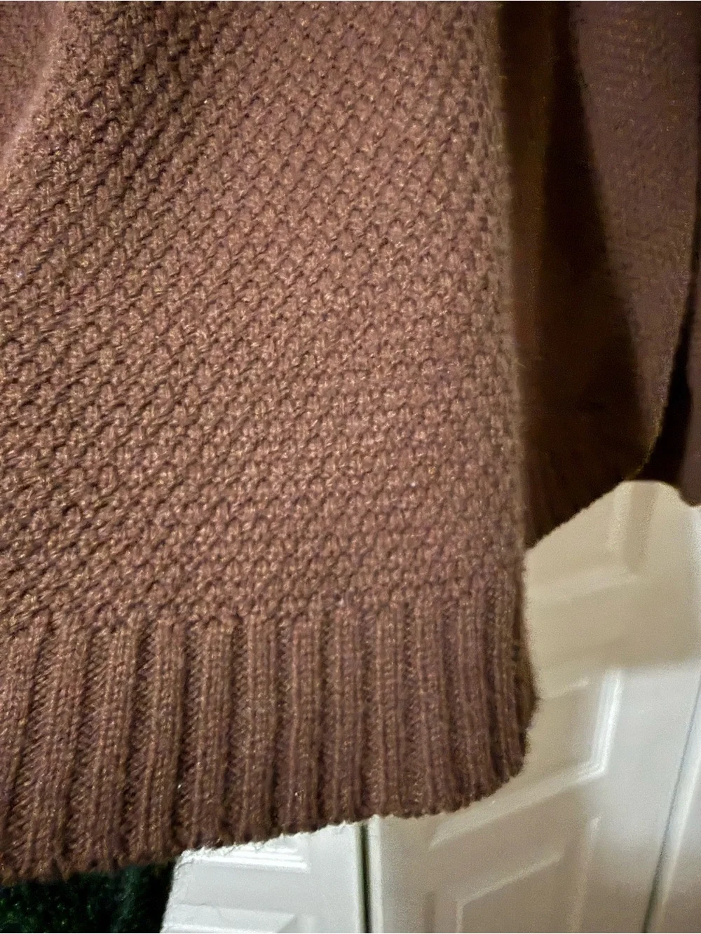 Zenana Chocolate Brown Crewneck Sweater - 1X/2x - Picture 6 of 16